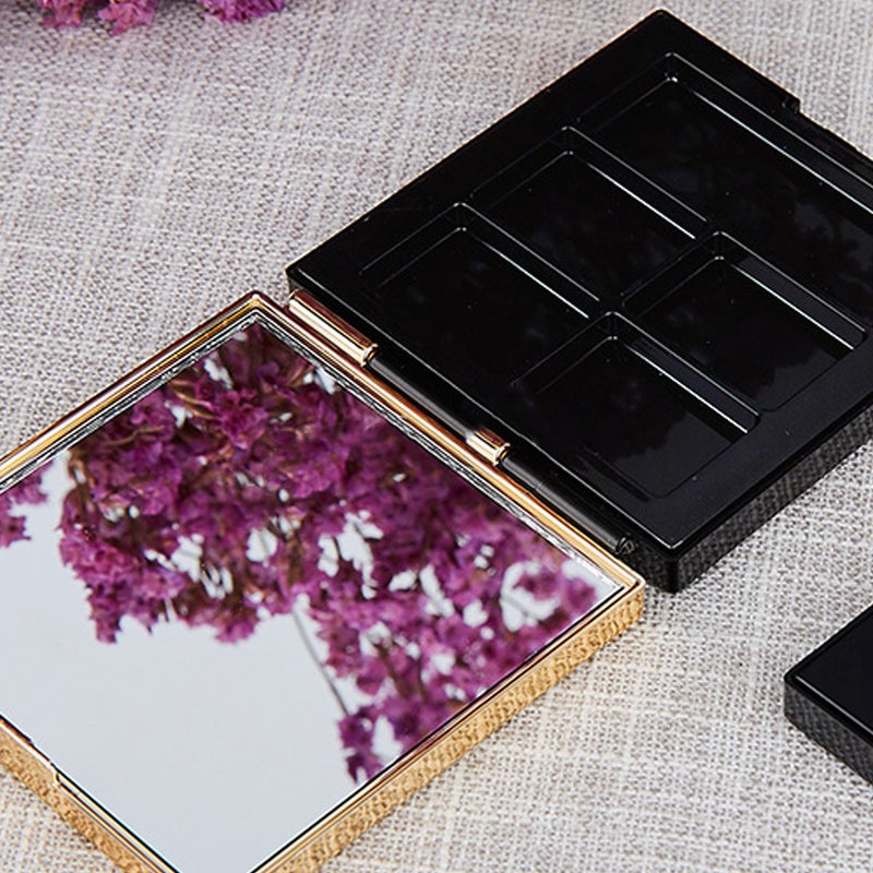 1Pc Empty Eyeshadow Dishes DIY Eyeshadow Palettes Eyeshadow Subpackaging Boxes for Women Girls Ladies(Black) - Image 2