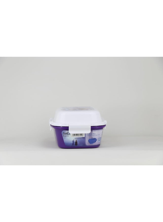 SunCe Disney Frozen 4-Clip Closure Lunch Box Purple and White 5.9 x 3.54 x 8.66 Inch SUNS-4404DFO  - Image 3