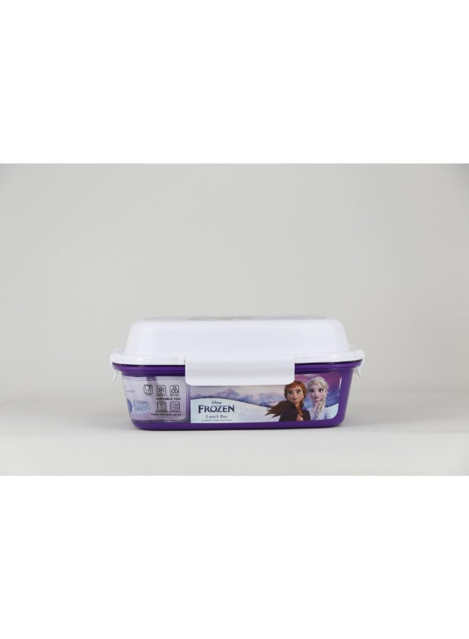 SunCe Disney Frozen 4-Clip Closure Lunch Box Purple and White 5.9 x 3.54 x 8.66 Inch SUNS-4404DFO  - Image 2