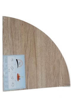 Home Ezz Beige wood corner shelf 29.5×29.5 cm  - Image 2