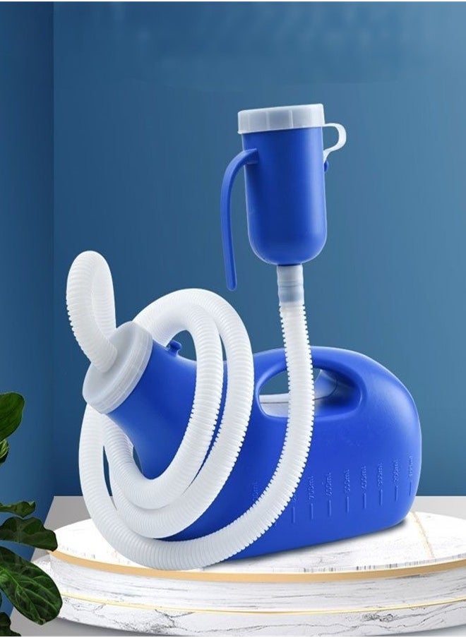 Generic - Urinal for Elderly and Children Nighttime Portable Urinal Bedside Urine Pot Elderly Care Urinal Men's Potty Pee Bottle Male Urinal Collector for Hospital Camping Car Travel Toilet Urinal - Image 1