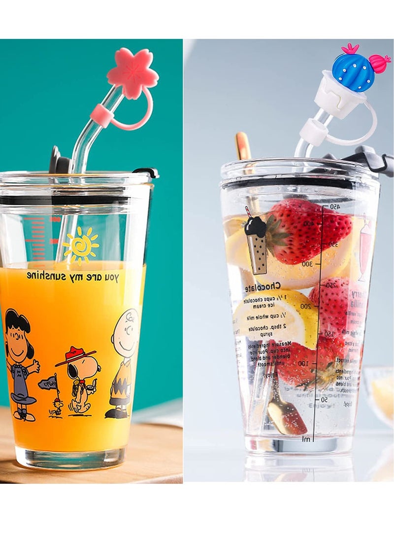 KASTWAVE Reusable Silicone Straw Tips Cover, 10Pack Silicone Straw Tip Covers Portable Cute Straw Caps Covers Home Kitchen Accessories for 6 to 8 mm Straws - Image 5