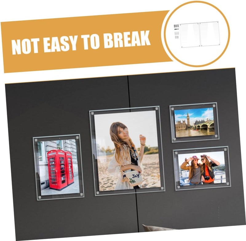 Angoily Acrylic Photo Frame Xl – Household Decorative Wall Tabletop Picture Display Holder for Bedroom and Office, Acrylic Made Photo Frame for Home Décor - Image 3