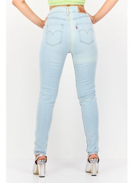 Levi's Women Regular Fit Solid Stretchable Denim Jeans, Wash Blue  - Image 3