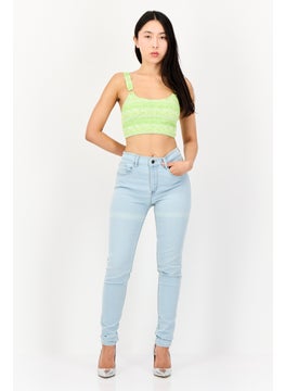 Levi's Women Regular Fit Solid Stretchable Denim Jeans, Wash Blue  - Image 4