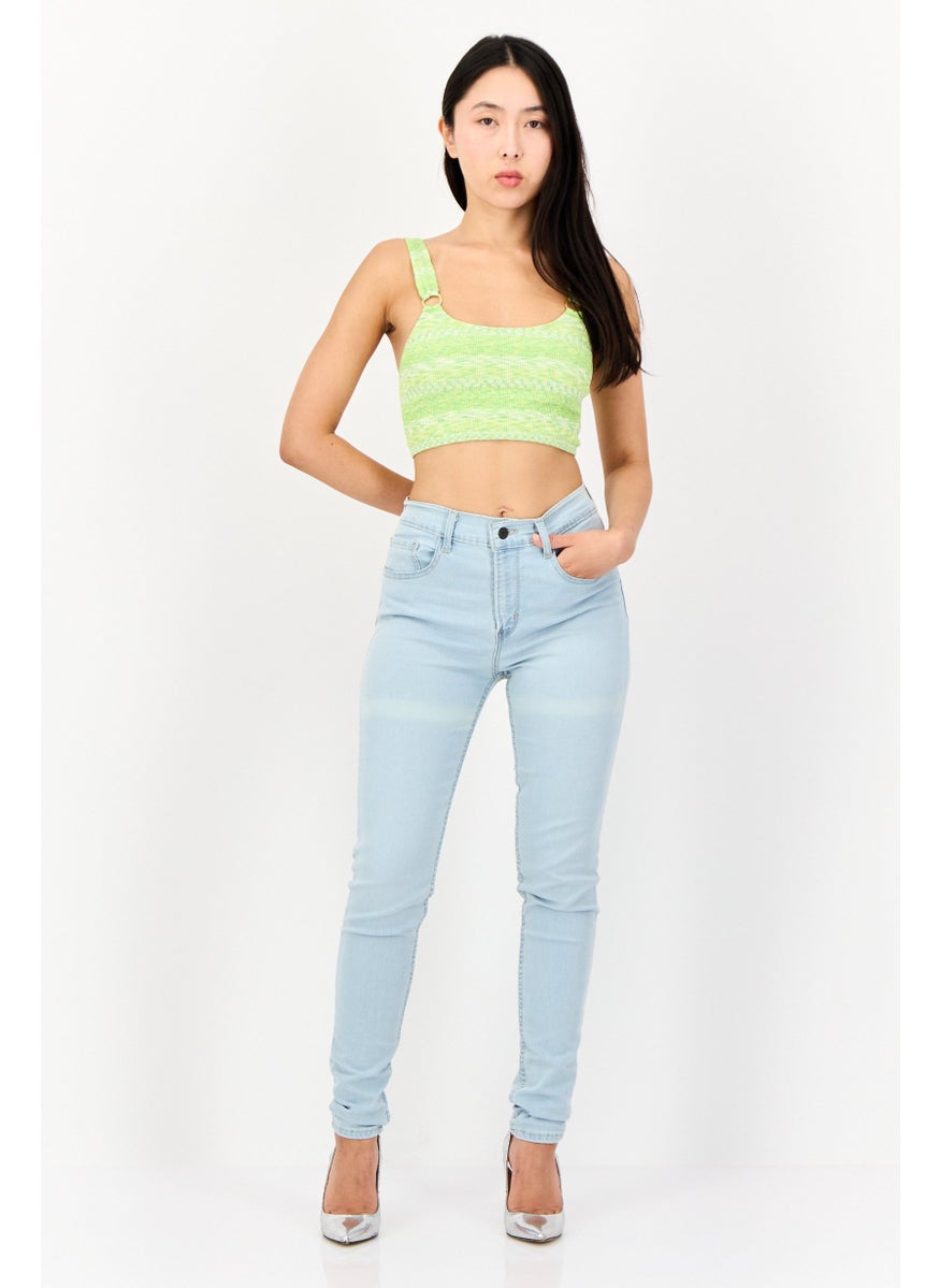 Levi's Women Regular Fit Solid Stretchable Denim Jeans, Wash Blue  - Image 4