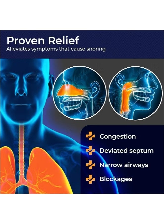 Rhinomed Mute Nasal Dilator - Anti-Snoring Aid Solution, Improve Airflow, Breathing Aids for Better Sleep - (Size Large, 3-Pk) - Image 4