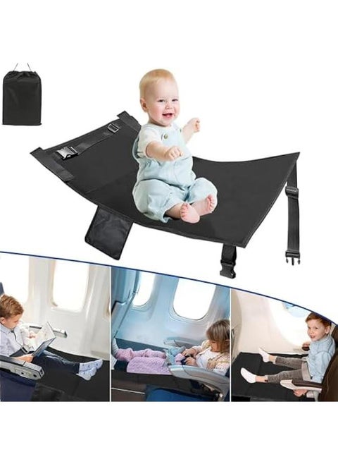 Baby Lightweight And Foldable Seat Extender Airplane Bed 79 x 44, Black