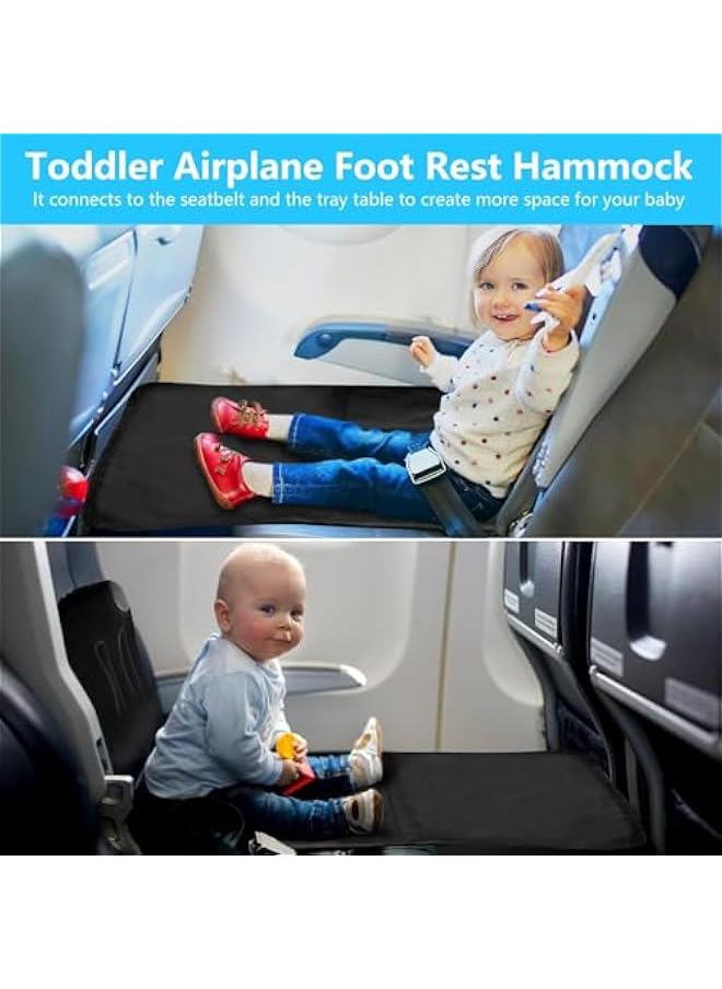 Baby Lightweight And Foldable Seat Extender Airplane Bed 79 x 44, Black