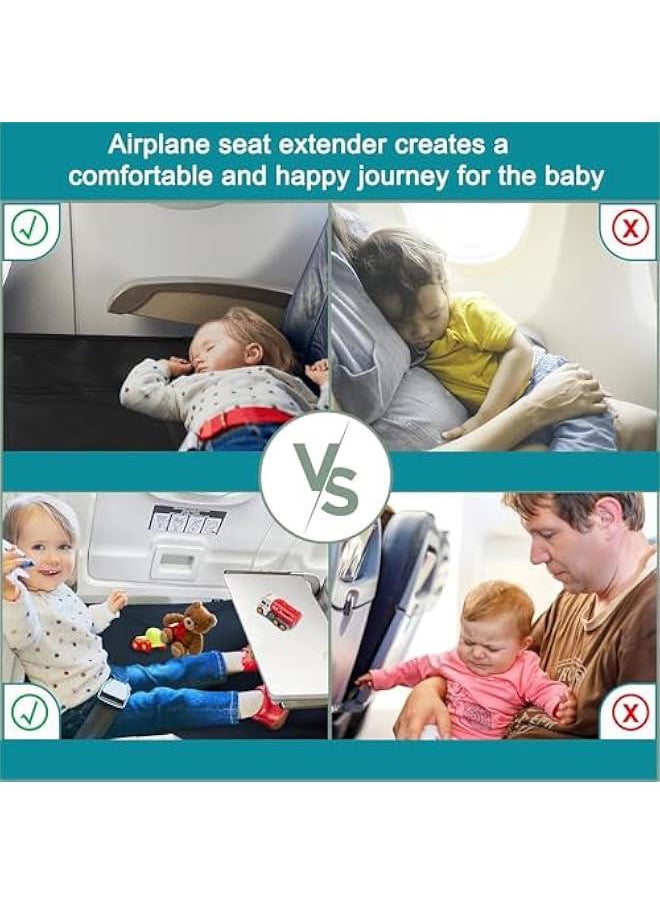 Baby Lightweight And Foldable Seat Extender Airplane Bed 79 x 44, Black
