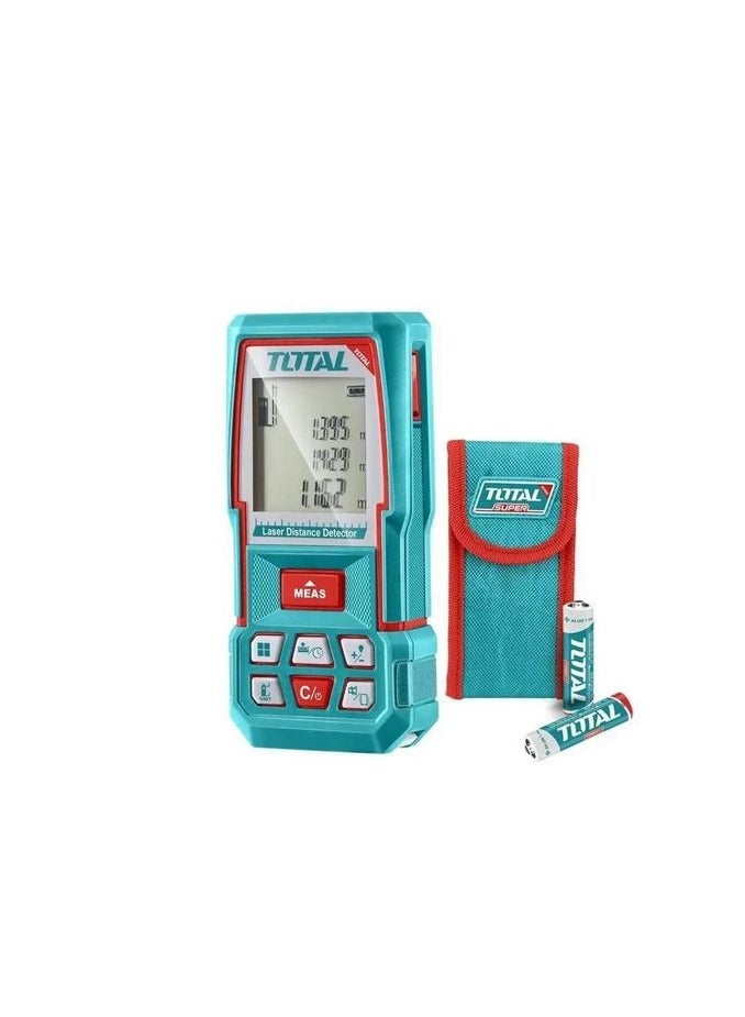 TOTAL Total High-Precision Laser Digital Distance Meter 100M –with ±2mm Accuracy – Multiple Measurement Modes for Area, Volume, Pythagorean, – Ideal for Construction, Interior Design & DIY  - Image 3