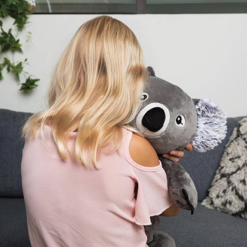 HUGIMALS هوجيمالز كوين الكوالا 4.5 رطل ثقيل لطيف محشو مريح كبير بدون رائحة للعناية الذاتية لجميع الأعمار - الأطفال، المراهقين والبالغين - Image 2
