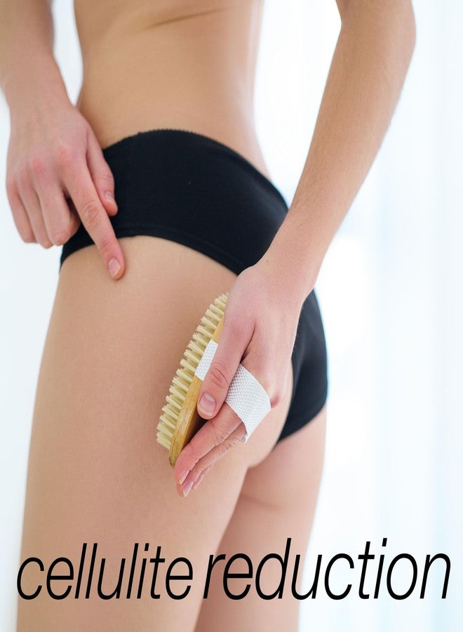 FOREVER 21 Oval Natural Bristle Dry Body Brush - Exfoliating Skin Brush for Cellulite, Lymphatic Drainage & Detox | Smoothing Body Scrubber for Circulation & Soft Skin | Spa Tool for Women - Image 5