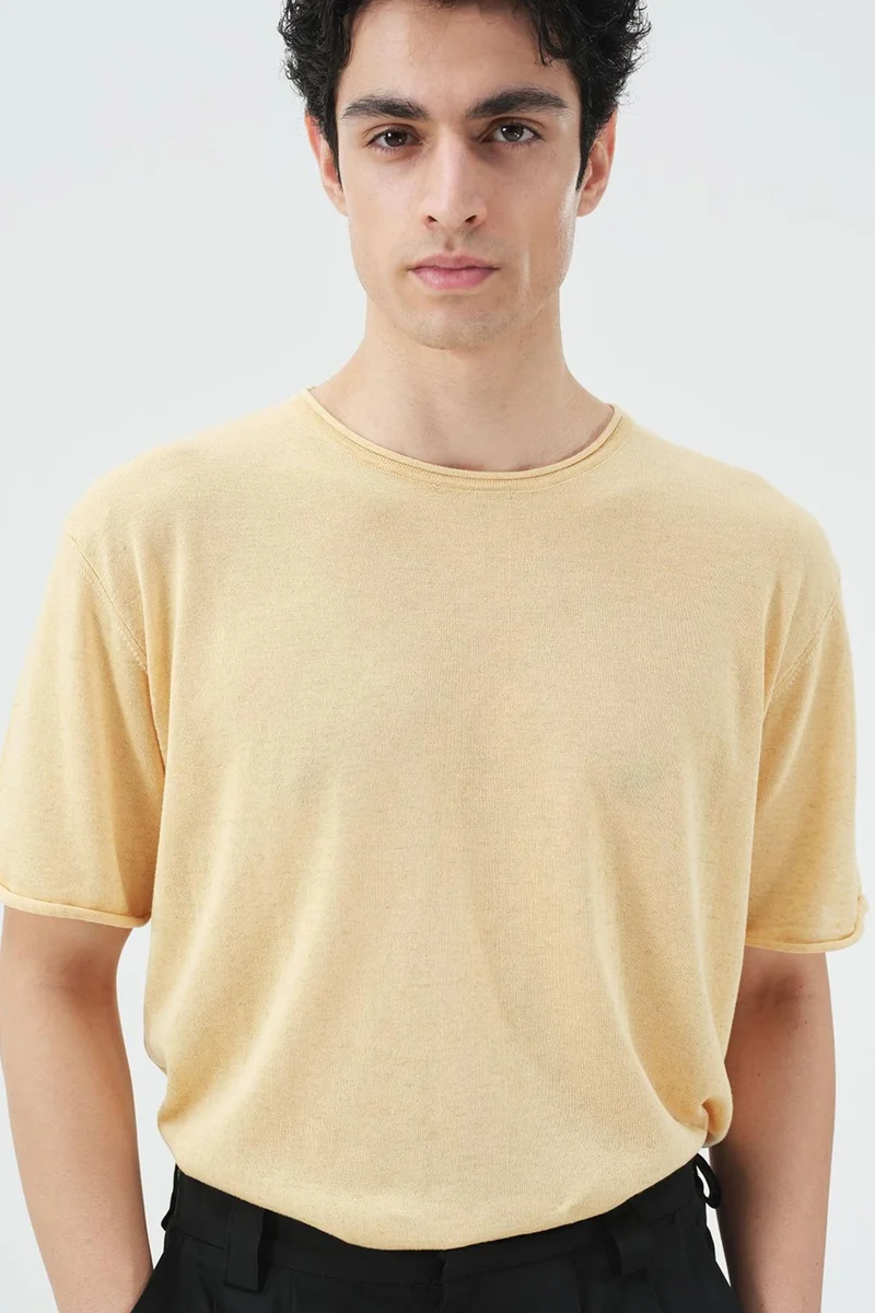 Giesto Beige Natural GIESTO Men's T-Shirt for Men | Best Price UAE