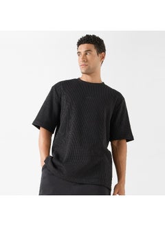Kappa Kappa Ribbed T-shirt with Crew Neck and Short Sleeves  - Image 1