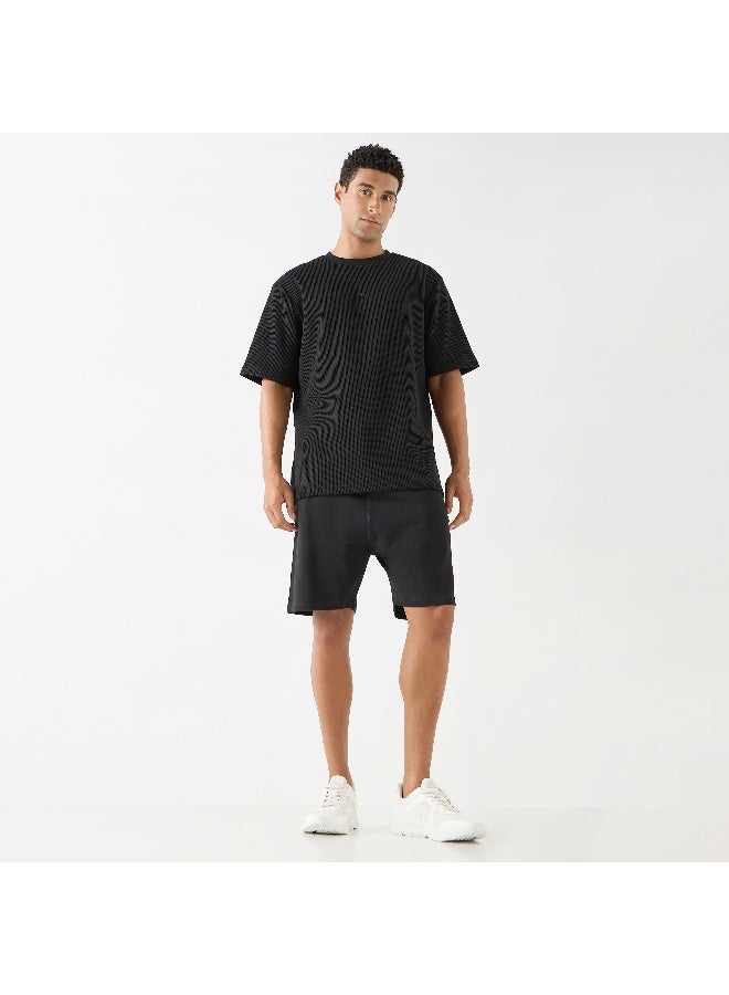 Kappa Kappa Ribbed T-shirt with Crew Neck and Short Sleeves  - Image 4