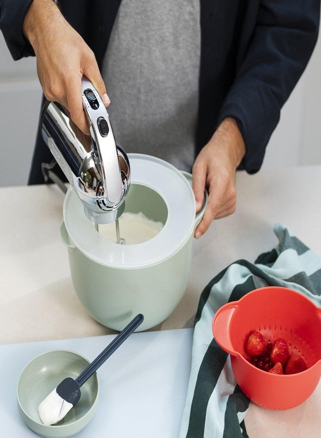 Mepal - Mixing Bowl with Lid Chef it - Non-Slip Base - Microwave & Dishwasher Safe - Bowl - High Impact Material Resists up to 110°C / 230°F - 1500 ml - Navy - Image 4