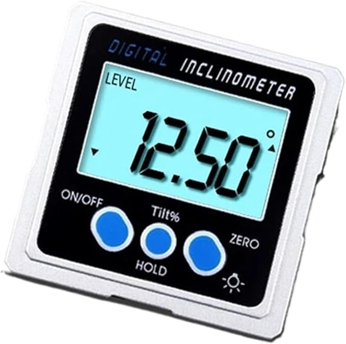 Full Metal Digital Angle Gauge Electronic Inclinometer with Magnets and Backlight - Image 1