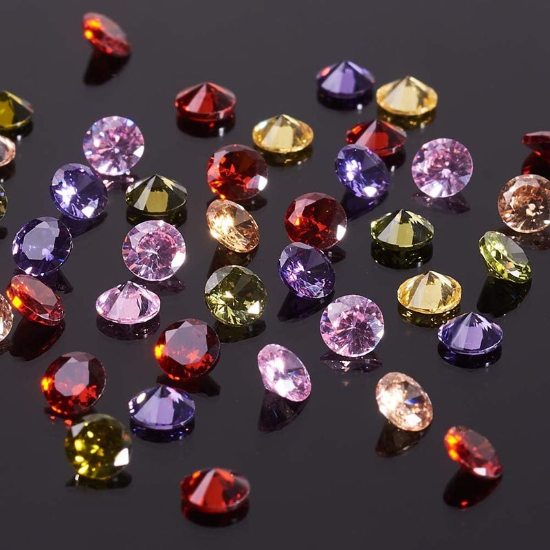 Craftdady 50pcs 2.5mm Cubic Zirconia Stone Colorful Loose CZ Rhinestone Faceted Cabochons for Earring Bracelet Pendants Jewelry DIY Craft Making - Image 4
