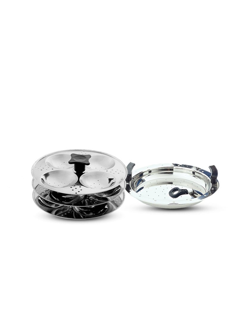 pigeon Pigeon Stainless Steel Multi Kadai Set (Silver) -5 Pieces  - Image 2