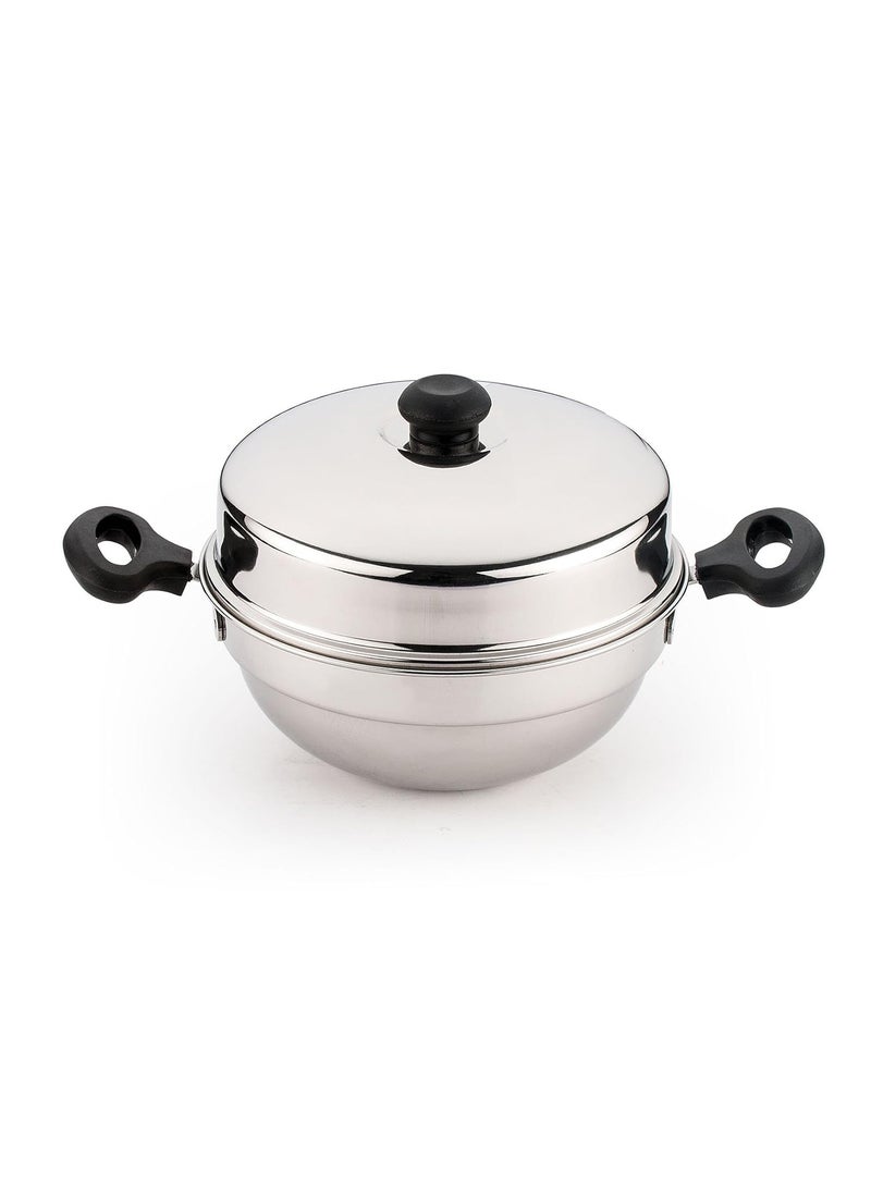 pigeon Pigeon Stainless Steel Multi Kadai Set (Silver) -5 Pieces  - Image 1