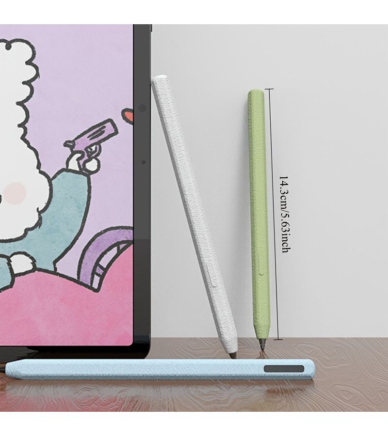Leather Grain Protective Cover Fit For Samsung Galaxy Tab S11 Ultra S Pen White Anti Slip Smooth Grip - Image 1