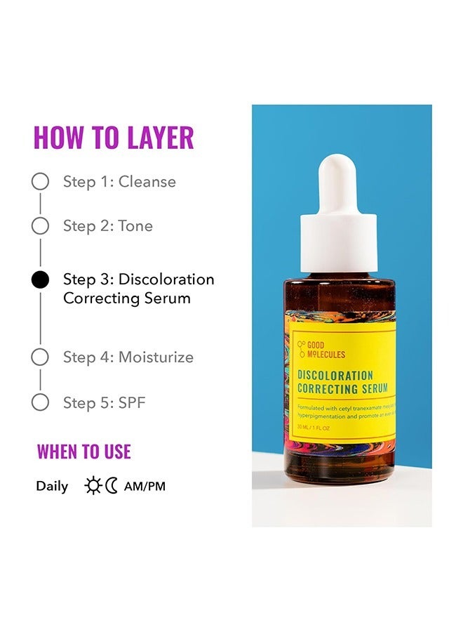 Good Molecules Discoloration Correcting Serum - Tranexamic Acid Ester Salt and Niacinamide for Dark Spots, Sun Damage, and Age Spots - Skincare Face - Image 5