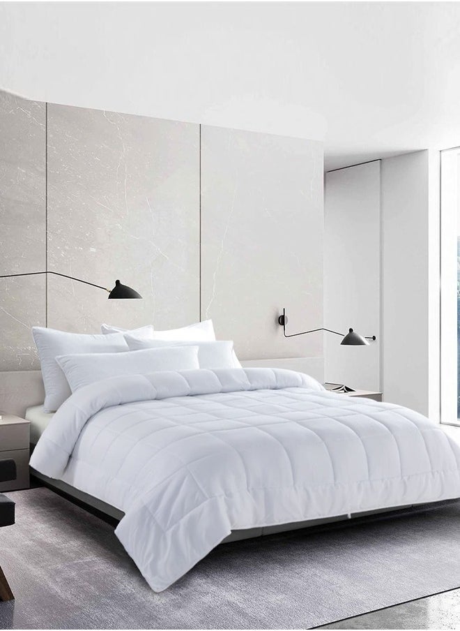 Arabest - Duvet,Queen Size Quilt Down Comforter Insert Microfiber White 200X230centimeter - Image 1