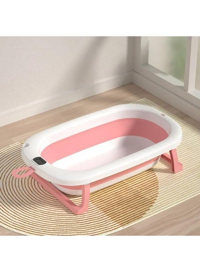 حوض استحمام أطفال قابل للطي بشاشة عرض رقمية لدرجة الحرارة ومضاد للانزلاق - Image 1