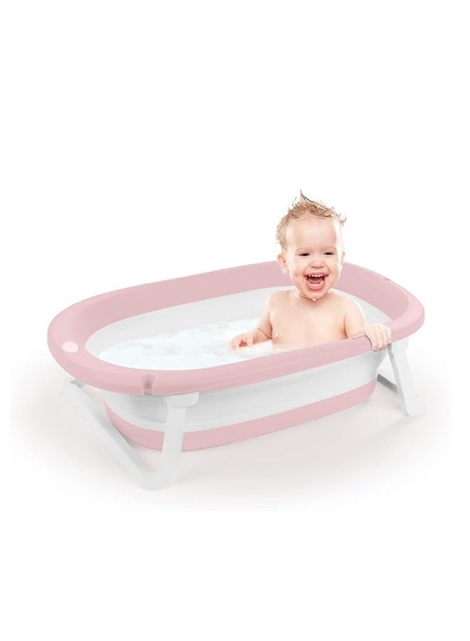 حوض استحمام أطفال قابل للطي بشاشة عرض رقمية لدرجة الحرارة ومضاد للانزلاق - Image 3