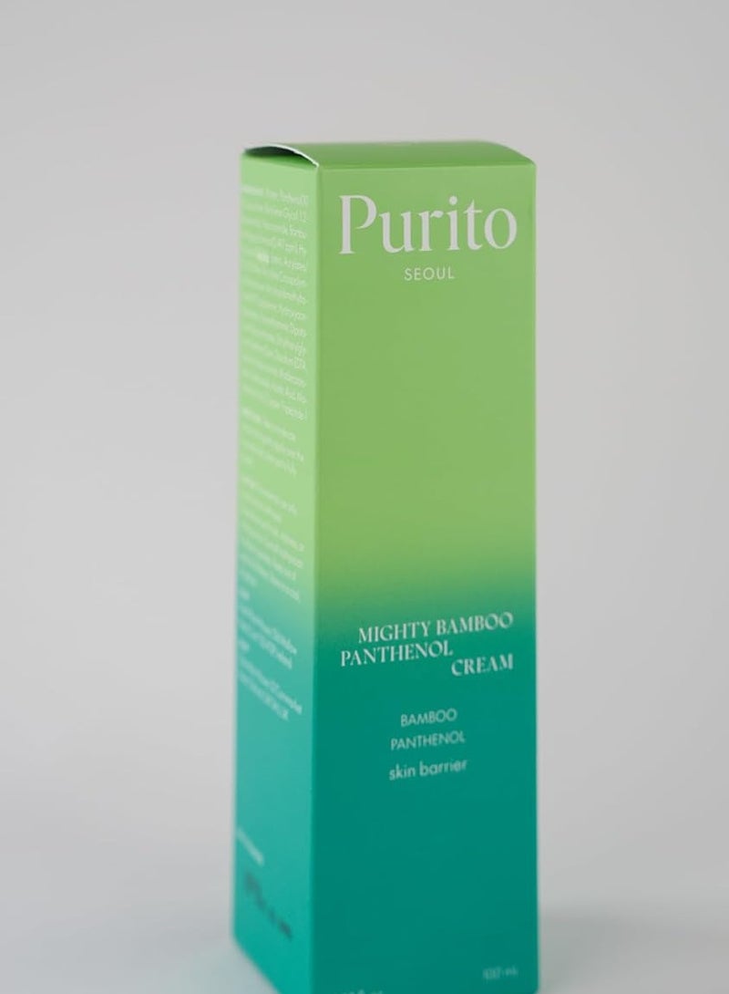 PURITO Seoul B5 Mighty Bamboo Panthenol Cream 100ml – Hydrating Glow purito Moisturizer for Glass Skin, Skin Barrier Repair & Deep Nourishment – Vegan & Cruelty-Free Korean Skincare for All Skin Types