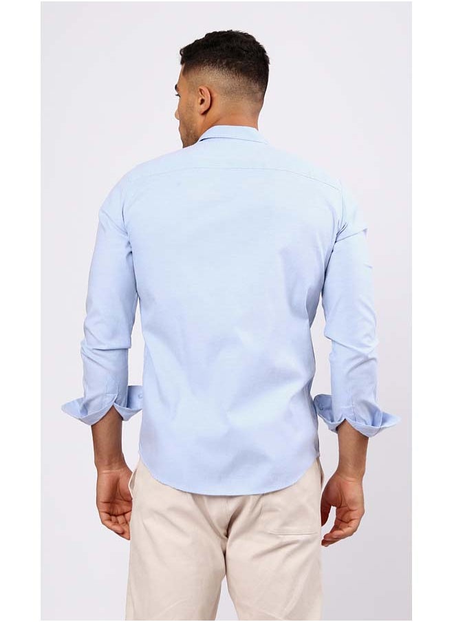 RAVIN Solid Long Sleeves Light Blue Shirt  - Image 3