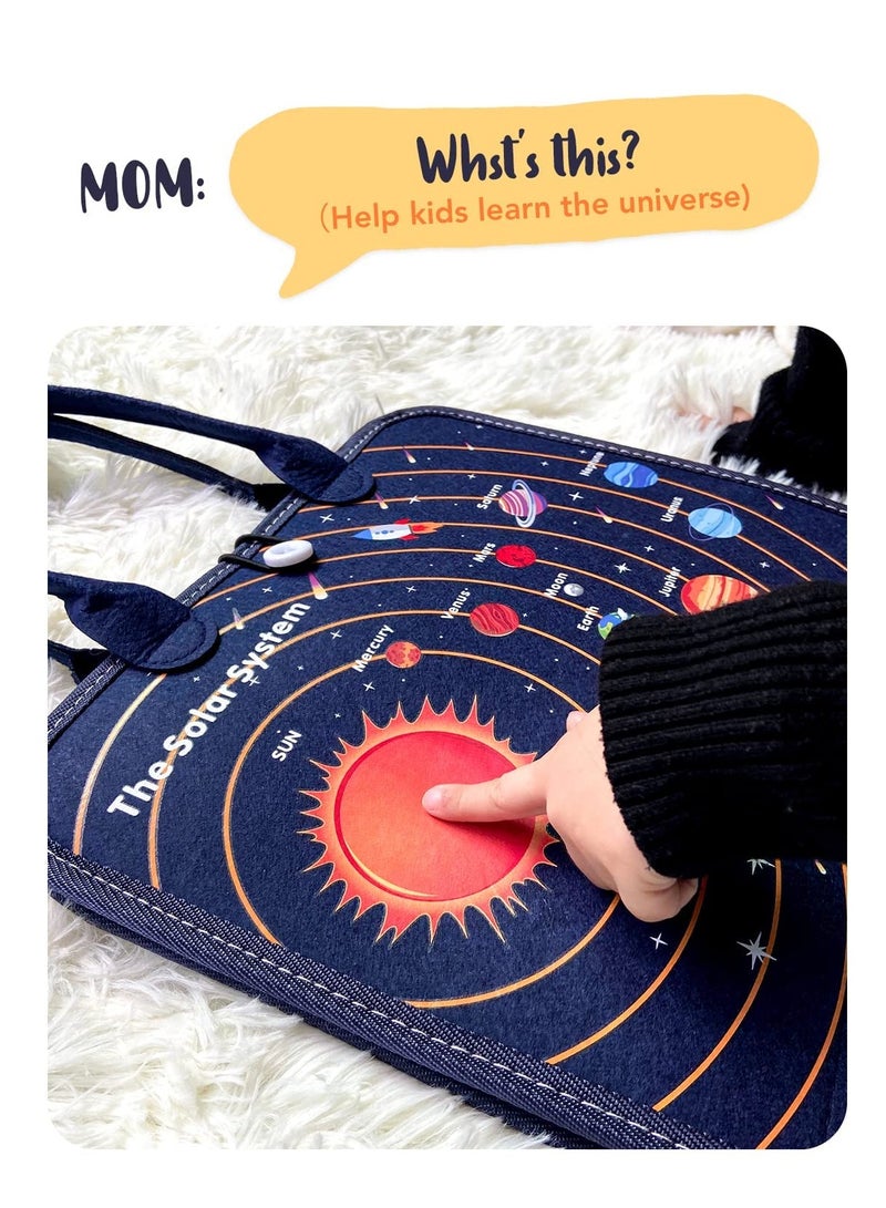 KASTWAVE Busy Board Montessori Toys for Toddlers, Sensory Toys Gifts for 1 2 3 4 Year Old Girls & Boys Preschool Autistic Children Activities Educational Travel Toy Kids Learning Basic Dress Skills - Image 4