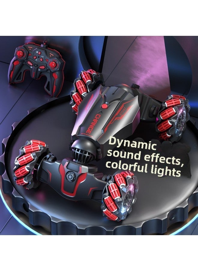 Drift Car Children's Racing Car High-speed Spray Four-wheel Drive Sports Car Remote Control Car Twist Car Toy Model-Color:Red Spray Drift Twist Car (handle Remote Control)-Proportion:Luxury Sandian - Image 4