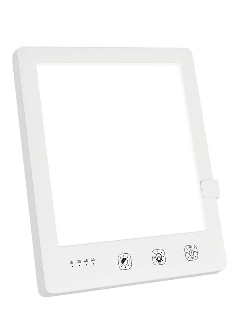 Light Therapy Lamp, Bionic Sun Lamp 2000-10000 Lux Portable Natural Sunlight LED Light Box, 3 Adjustable Brightness Levels Touch Control Timed LED Spectrum (6.31")