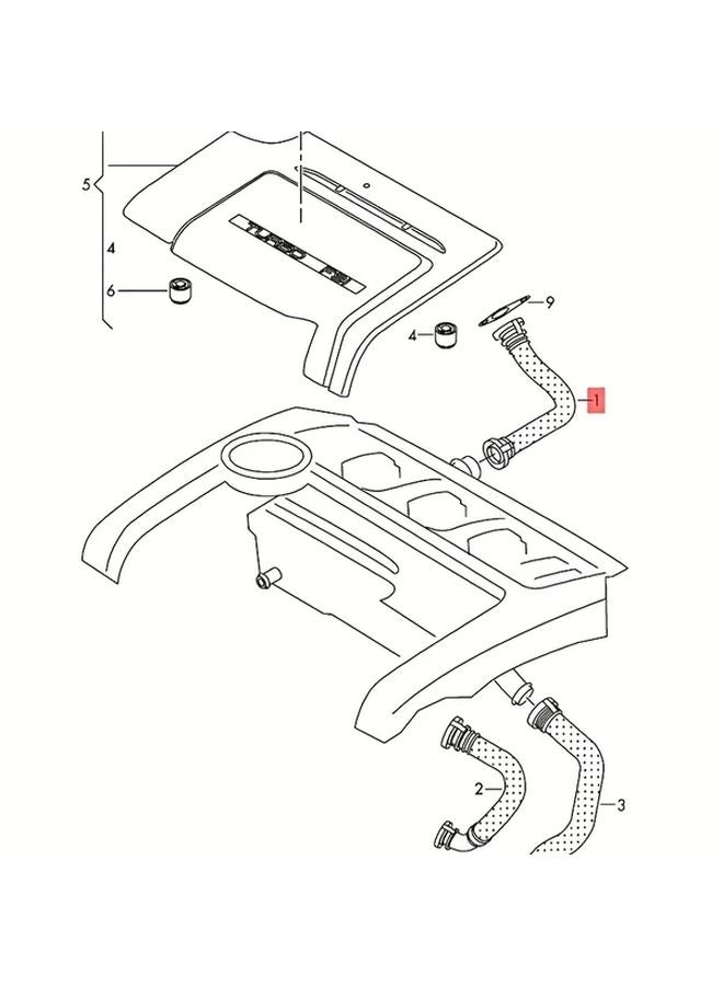 06H103213G Oil Water Separator Vent Pipe For Audi A4 A5 A6 A8 Q5 - Image 3
