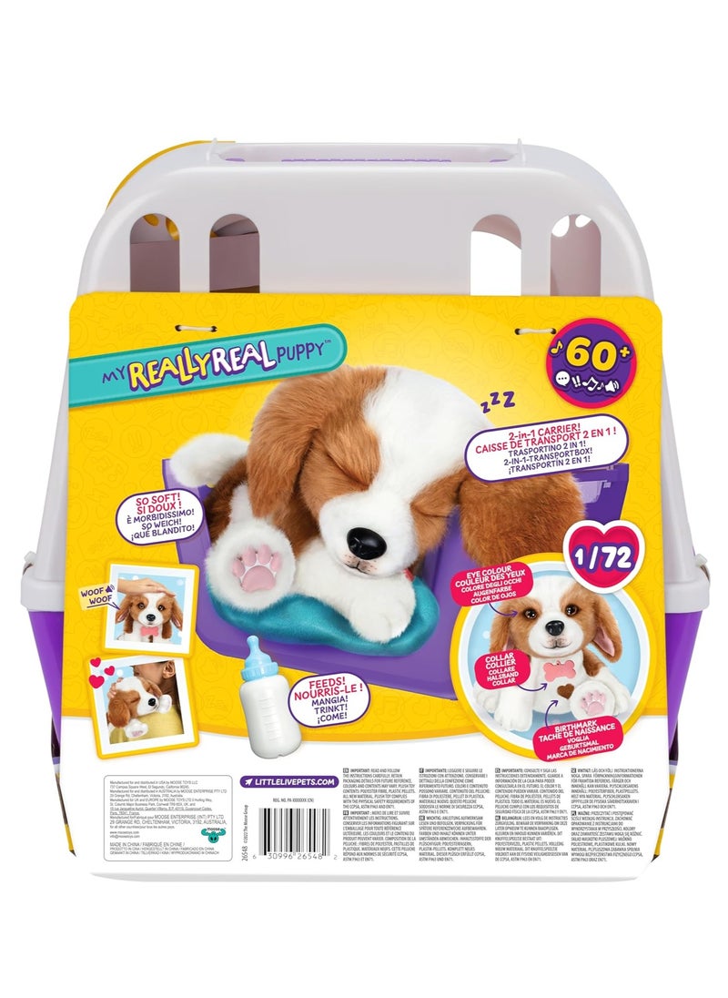 LITTLE LIVE PETS - My Really Real Puppy Patches | Interactive Plush Puppy | Super Soft Fur, Blinking Eyes, Over 60 Sounds and Reactions, Touch Sensors, Feeding Sounds | Unisex | Ages 4 and Up - Image 1