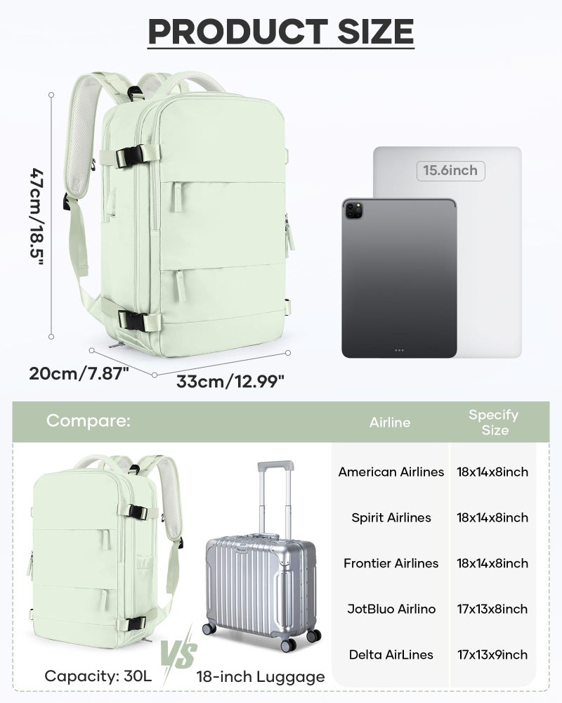 coofay Vacuum Backpack Travel with Pump Vacpack Travel Backpack with Vacuum System Compression Backpacks - Image 4