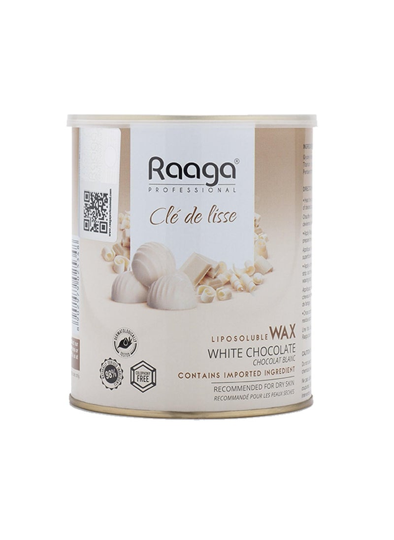 RAAGA PROFESSIONAL - Liposoluble White Chocolate Body Wax  Soft Fine to Coarse Hair Removal  Hydrating Waxing for Dry Skin  with Anti Aging Properties  2705 Fl Oz 800ml - Image 1