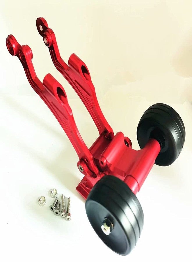 EPTNNASO Aluminum Rear Wing Mount and Ajustable Wheelie Bar Red for Arrma 1/8 Kraton Outcast AR320347 AR320194 AR320366 - Image 3