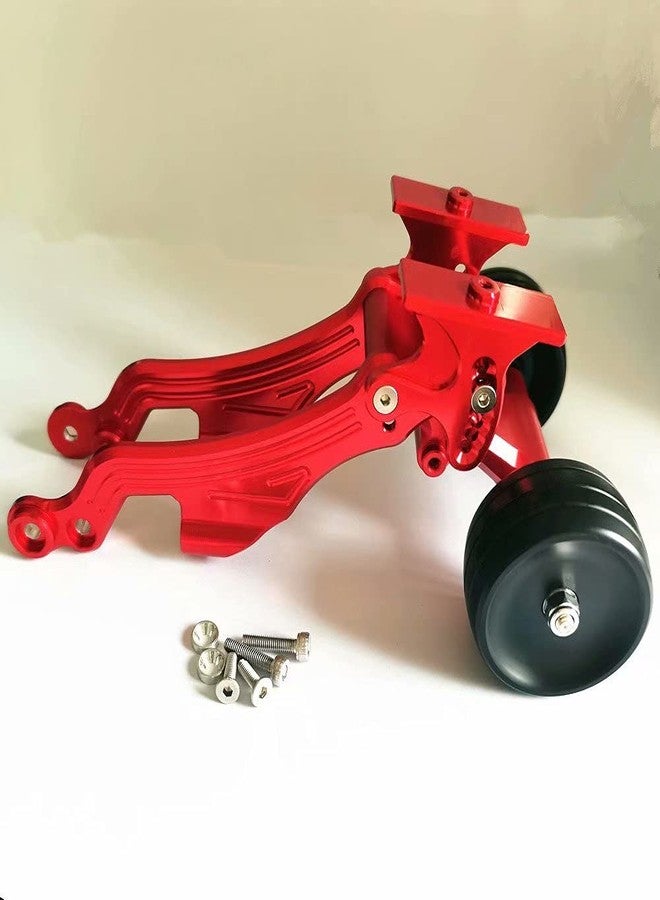 EPTNNASO Aluminum Rear Wing Mount and Ajustable Wheelie Bar Red for Arrma 1/8 Kraton Outcast AR320347 AR320194 AR320366 - Image 2