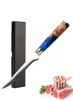 Osowake Boning Knife 5.5 inch Flexible Fillet Knives, VG10 Damascus Super Steel Forged 67-Layers, Full Tang Wood&Resin Handle, Gift Box  - Image 1