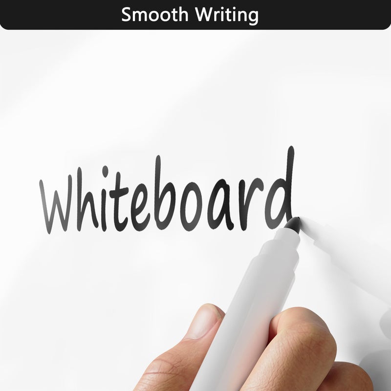 Neatsure Magnetic Whiteboard Fridge Dry Erase Board, Acrylic Glossy White Planning Board for Refrigerator, 12"x9" Small Double Sided Notepad Memo to Do/Grocery List, Include 1 Eraser, 4 Markers - Image 4