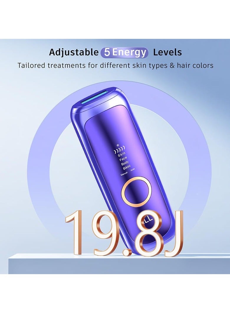 Filly Laser Hair Removal Device for Women, Ice-Cooling IPL Device Hair Removal for Nearly Painless & Long-Lasting Results, 2 Modes – Manual & Auto Flashing for Fast Full Body Hair Removal from Home, professional quality - Image 5