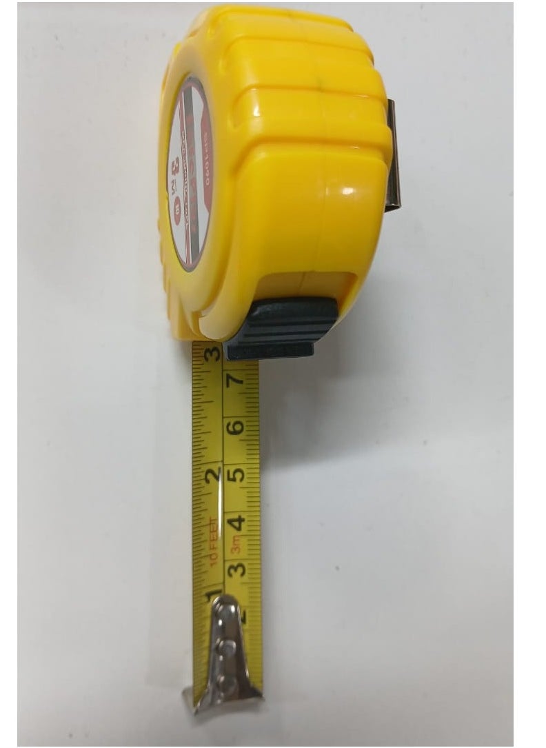Generic Plastic Short Measuring Tape Yellow 3meter  - Image 2
