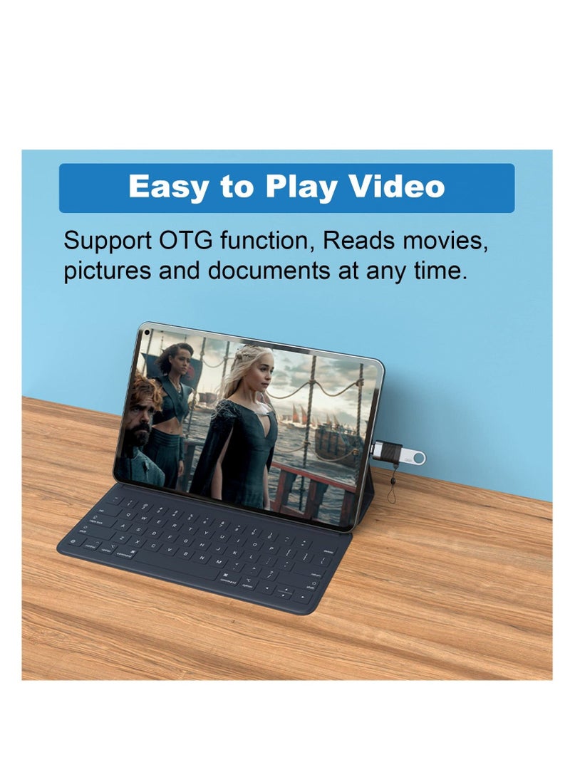 Captaintech USB C Adapter, Micro USB Male to USB C Female, USB 3.0 Male to USB C Female, USB Type-C Male to USB 3.0 Female Converter Connector for Laptop,Tablet, Smartphone (6 Pack) - Image 4