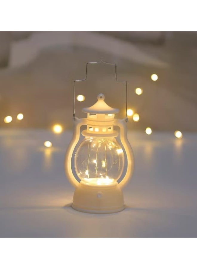 Ramadan lanterns, Ramadan lighting decorations, LED lanterns with a vintage hollow design, decorations for decorating the Ramadan Eid table - Image 1