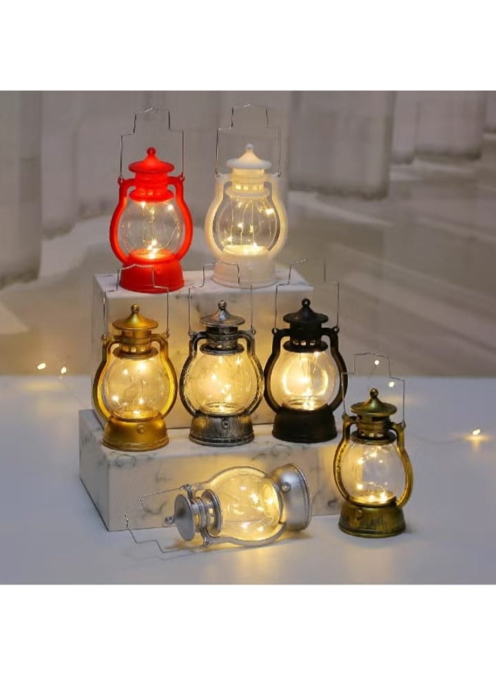 Ramadan lanterns, Ramadan lighting decorations, LED lanterns with a vintage hollow design, decorations for decorating the Ramadan Eid table - Image 2