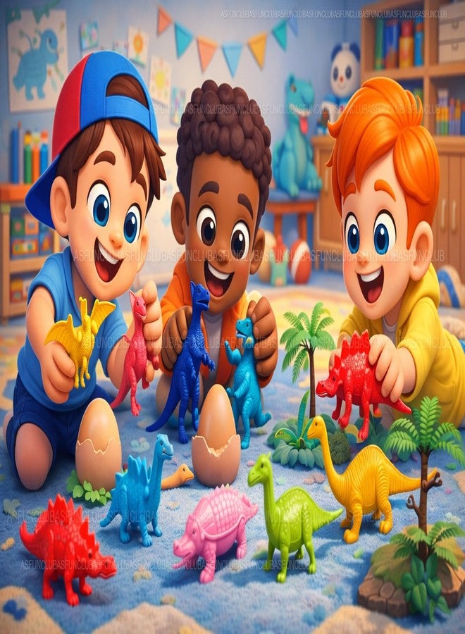 ASFunClub مجموعة ألعاب ديناصورات واقعية من ASFunClub مكونة من 12 قطعة، مناسبة للأطفال، تتضمن مجسمات ديناصورات من الغابة والغابات، بما في ذلك مجسمات حيوانات تي ريكس، وهي هدية مثالية للأولاد والبنات في أعياد الميلاد، بالإضافة إلى كونها أدوات تعليمية وديكورية. - Image 2