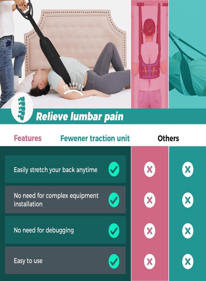 Fanwer Spinal Decompression Devices Lumbar Traction Low Back Stretcher Spine Decompression Belt for Lumbar Spine Pain Relief, Back Stretching Belt for Herniated Discs, Spondylosis and More - Image 5